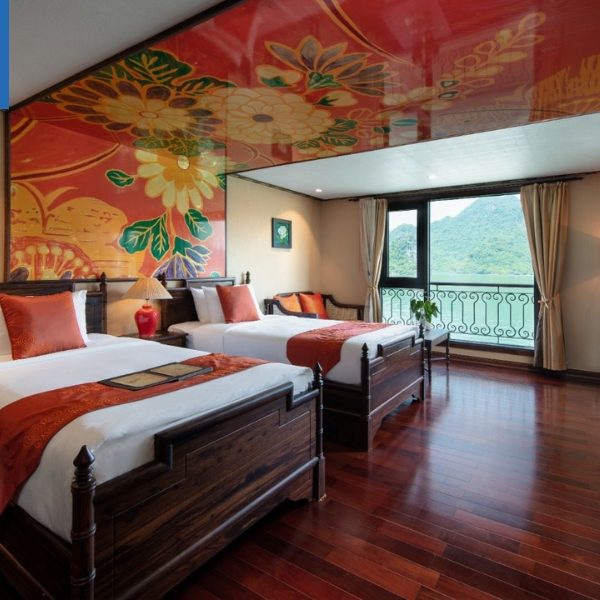 Phòng Indochine Suite du thuyền Indochine Cruises