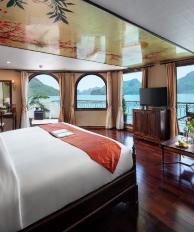Phòng Indochine Executive Suite du thuyền Indochine Cruises