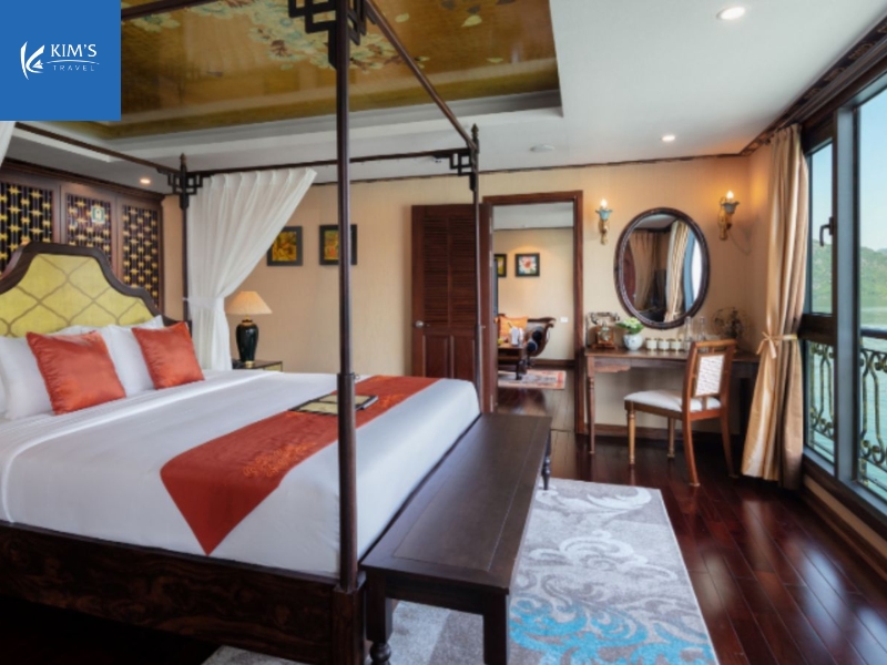 Phòng Indochine President Suite du thuyền Indochine Cruises 
