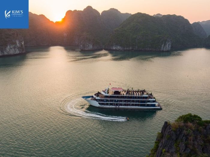 Lịch trình tour 2 ngày 1 đêm du thuyền Rosy Cruise thăm vịnh Lan Hạ