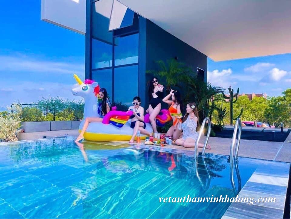Bể bơi vô cực của Luxury Villa Hạ Long