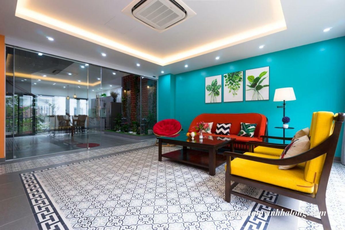 Phòng khách của Tropical Villa Hạ Long