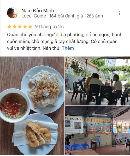 danh gia banh cuon cha muc minh son 