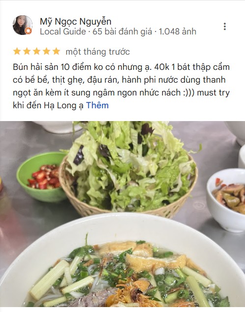 danh gia bun hai san cham huong 