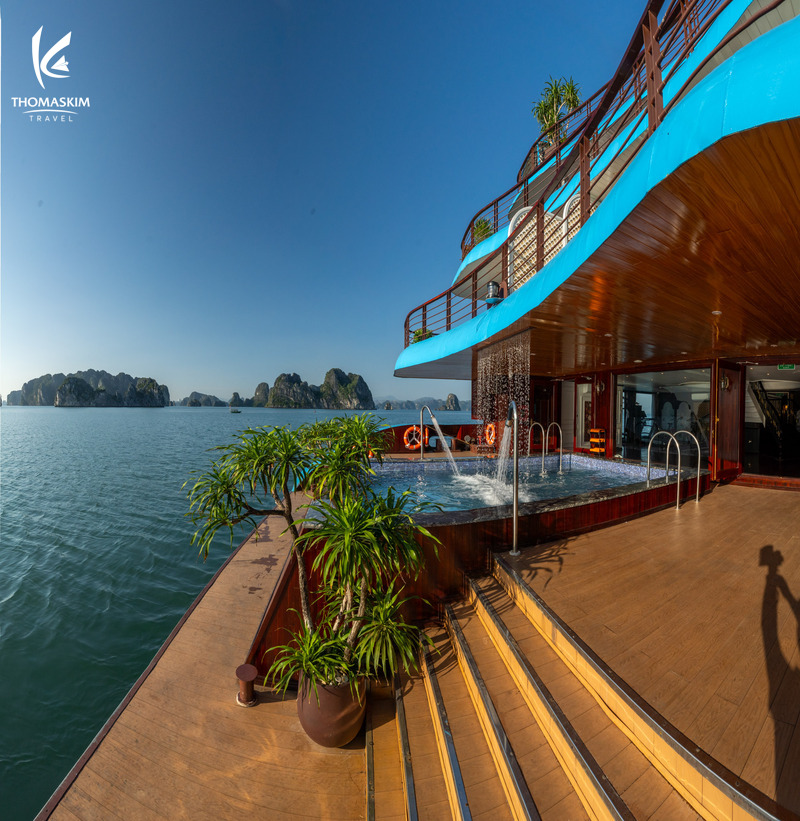 Đặt Tour Du Thuyền Cycad Cruise Tham Quan Vịnh Hạ Long 17 Hải trình 2 ngày 1 đêm trên du thuyền Cycad Cruise