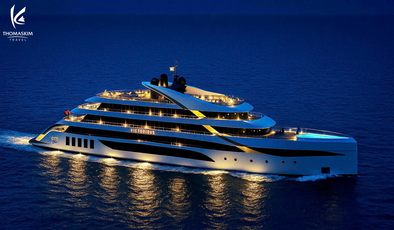 Đặt Tour Tham Quan Vịnh Hạ Long Trên Du Thuyền Victorious Cruise 5 Sao 1 Thiết kế ấn tượng của du thuyền Victorious Cruise 5 sao