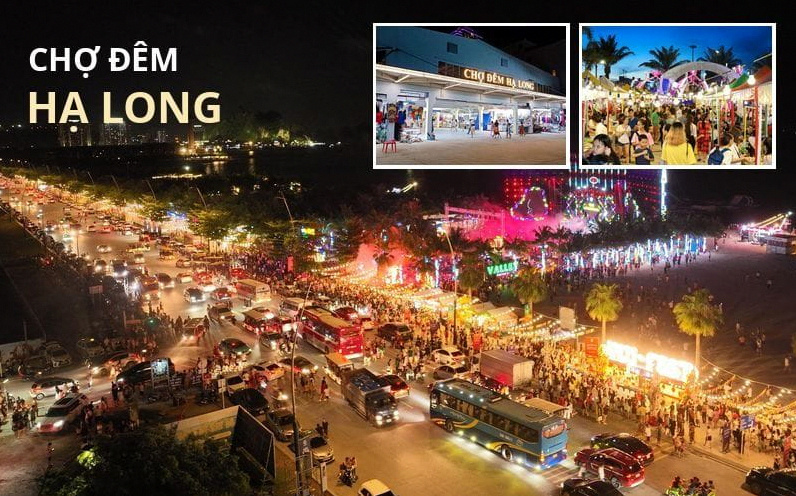 Top 13 Khu Du Lịch Hạ Long Nổi Tiếng Và Hấp Dẫn Nhất Hiện Nay 14 Không khí tấp nập về đêm tại Chợ đêm Hạ Long với nhiều gian hàng ẩm thực và quà lưu niệm
