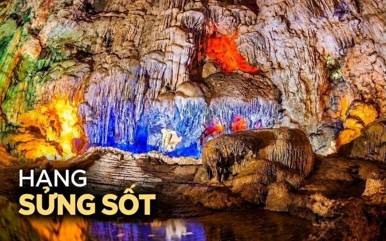 Top 13 Khu Du Lịch Hạ Long Nổi Tiếng Và Hấp Dẫn Nhất Hiện Nay 8 Hang Sửng Sốt với không gian rộng lớn và hệ thống thạch nhũ lung linh kỳ vĩ